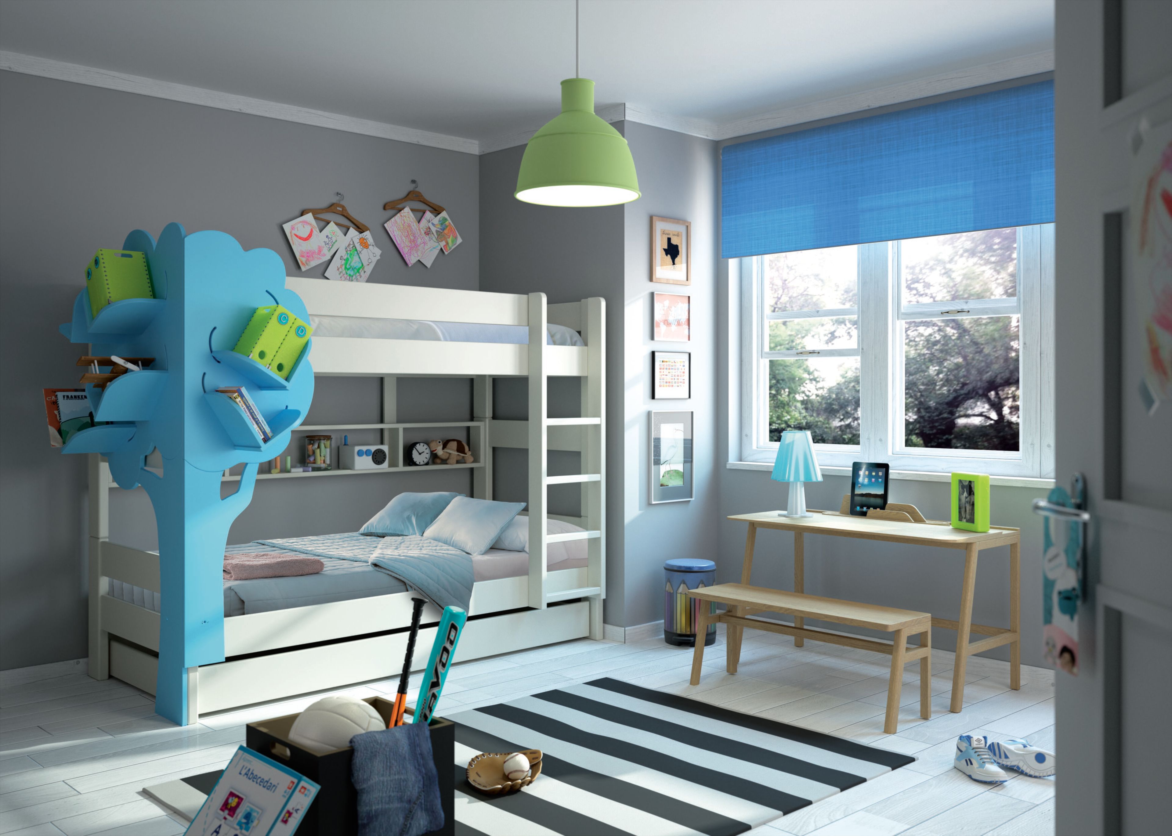 Деревянная двухъярусная кровать Mathy by Bols DOMINIQUE ARCH-00062983 - Вид №17