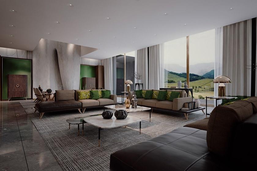 Bellotti Ezio Барный шкаф Ziricote со встроенным освещением Gea 2018-42 - Вид №1