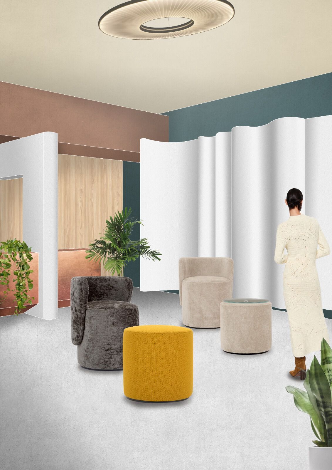 Бархатное кресло Adrenalina Boll ARCH-00102592 - Вид №4