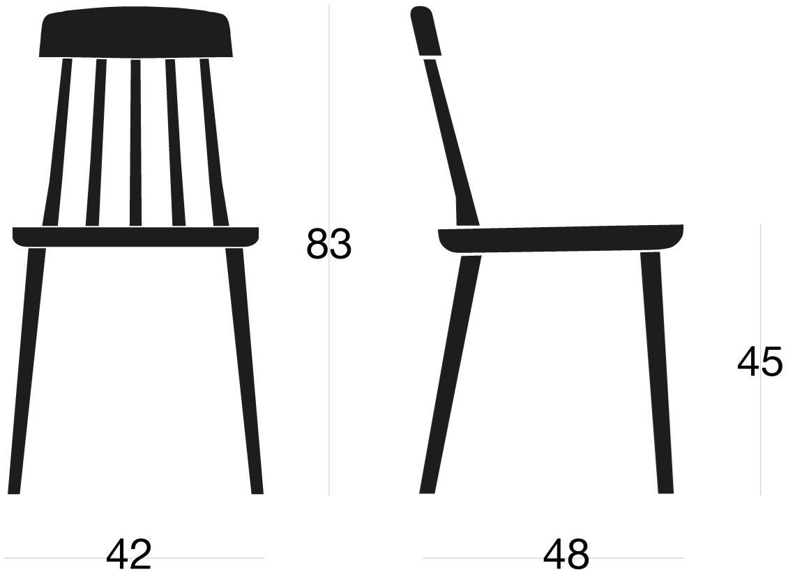 SIPA Деревянный стул со встроенной подушкой Cut sun-id-1394765 - Вид №2