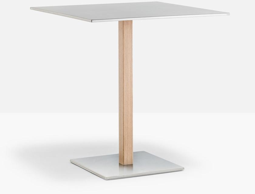 Pedrali Квадратный стол из нержавеющей стали Inox sun-id-1431333 - Вид №1