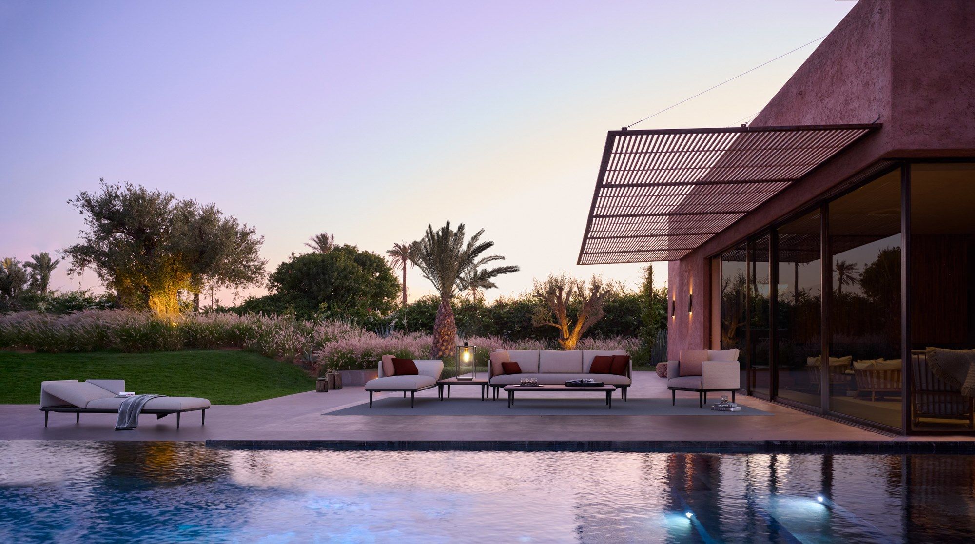 Тканевое садовое кресло с подлокотниками Royal Botania Styletto Lounge ARCH-00077438 - Вид №1