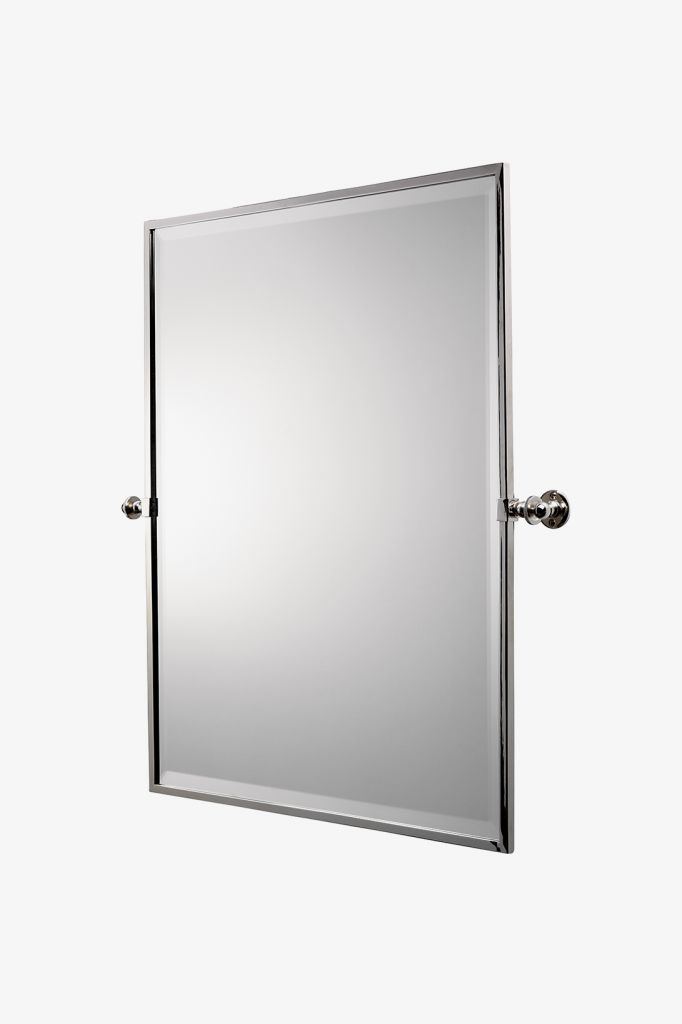 CRMR48 Кристаллическое металлическое прямоугольное настенное наклонное зеркало 25 7/16 "x 29 15/16" x 2 3/4 " Waterworks Crystal