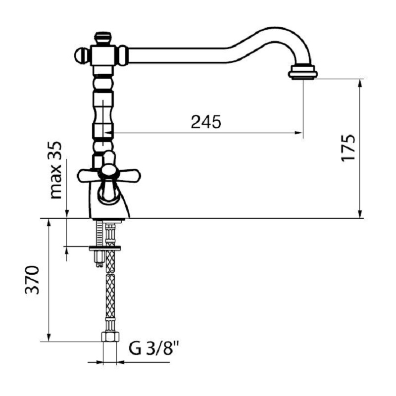 AM780102065 Смеситель для кухни Webert Kitchen Armony  - Вид №1