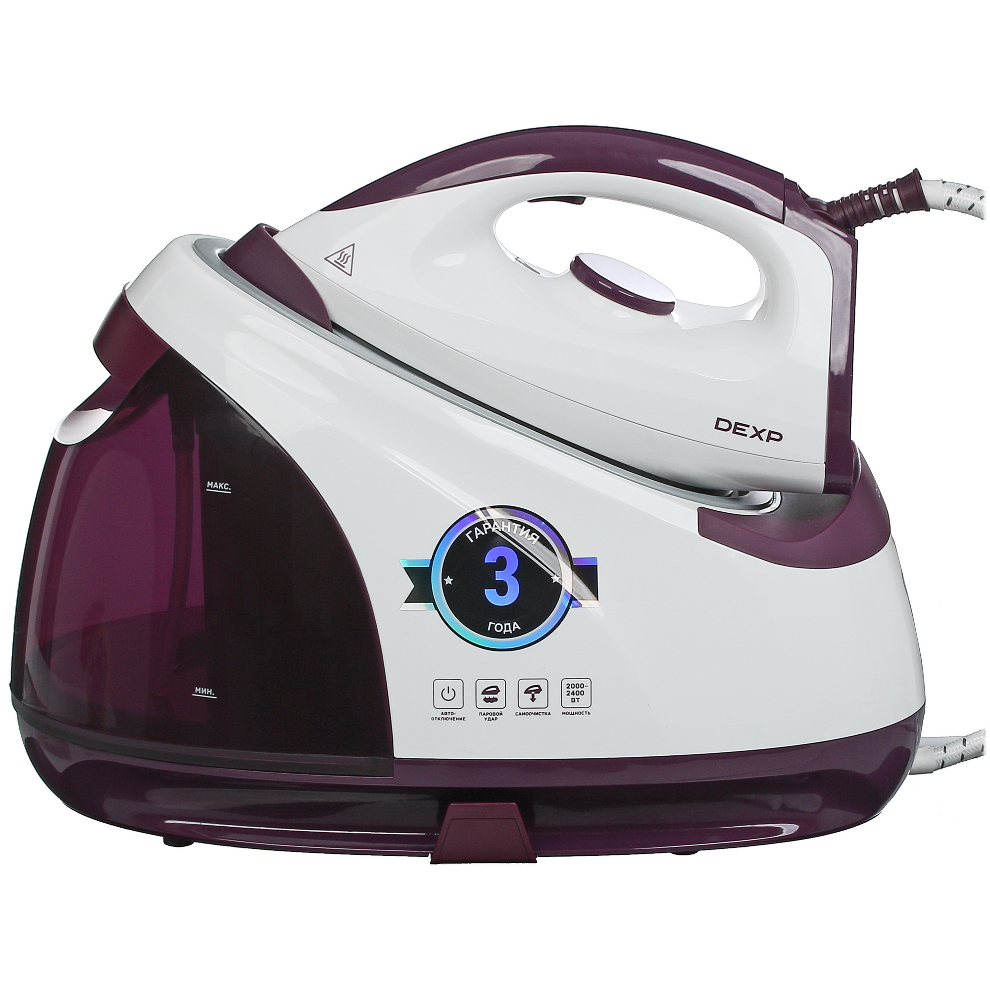 5412346 Парогенератор DEXP 2412DL фиолетовый STDN-0014351 - Вид №3