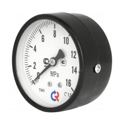 TM-310T.0204 Манометр TM310T с задним подключением Valtec 1/4", 0-4 бар 