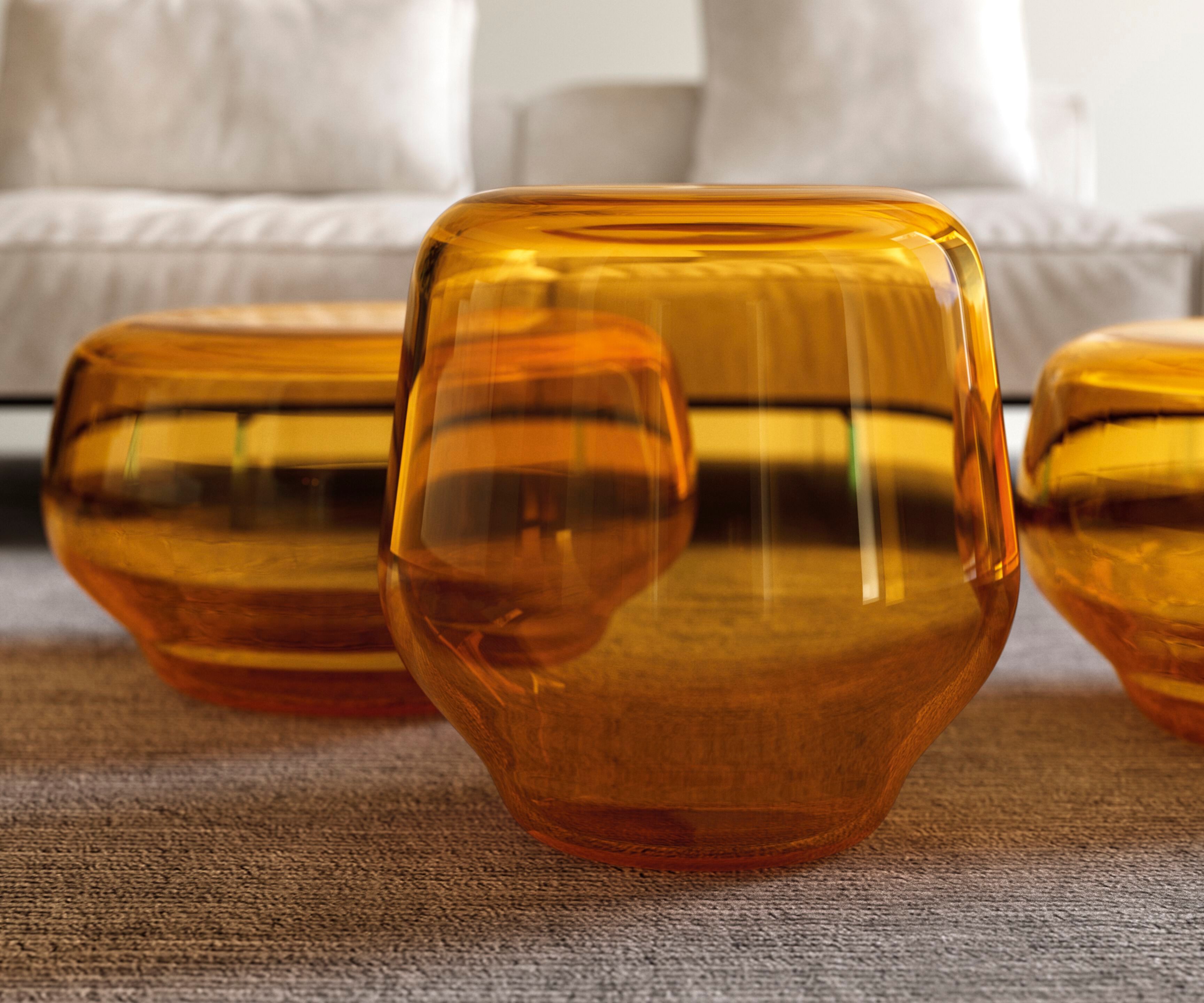 Круглый журнальный столик из дутого стекла Tonelli Design OASIS ARCH-00033404 - Вид №6