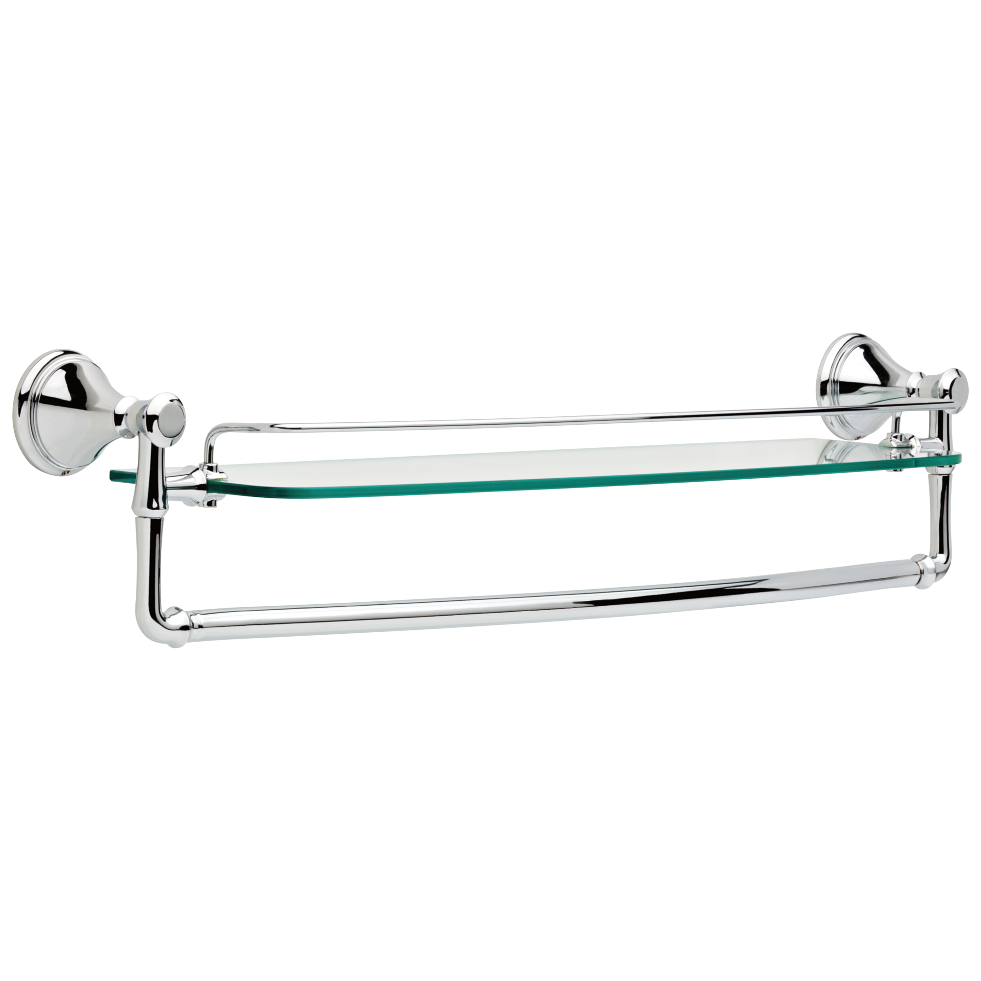 79711 24-дюймовая стеклянная полка со съемной перекладиной Delta Faucet Cassidy Хром 