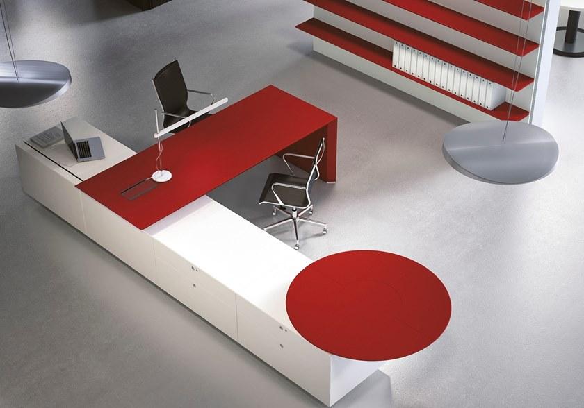 FANTONI Модульные буазери из МДФ с книжным шкафом Multipliceo sun-id-1507421 - Вид №4