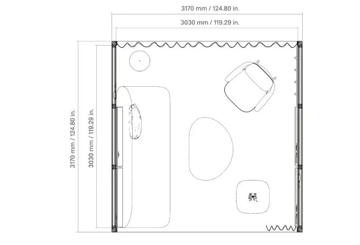 Алюминиевый и стеклянный офисный остров для кофе-брейка Mute Modular ARCH-00141087 - Вид №3