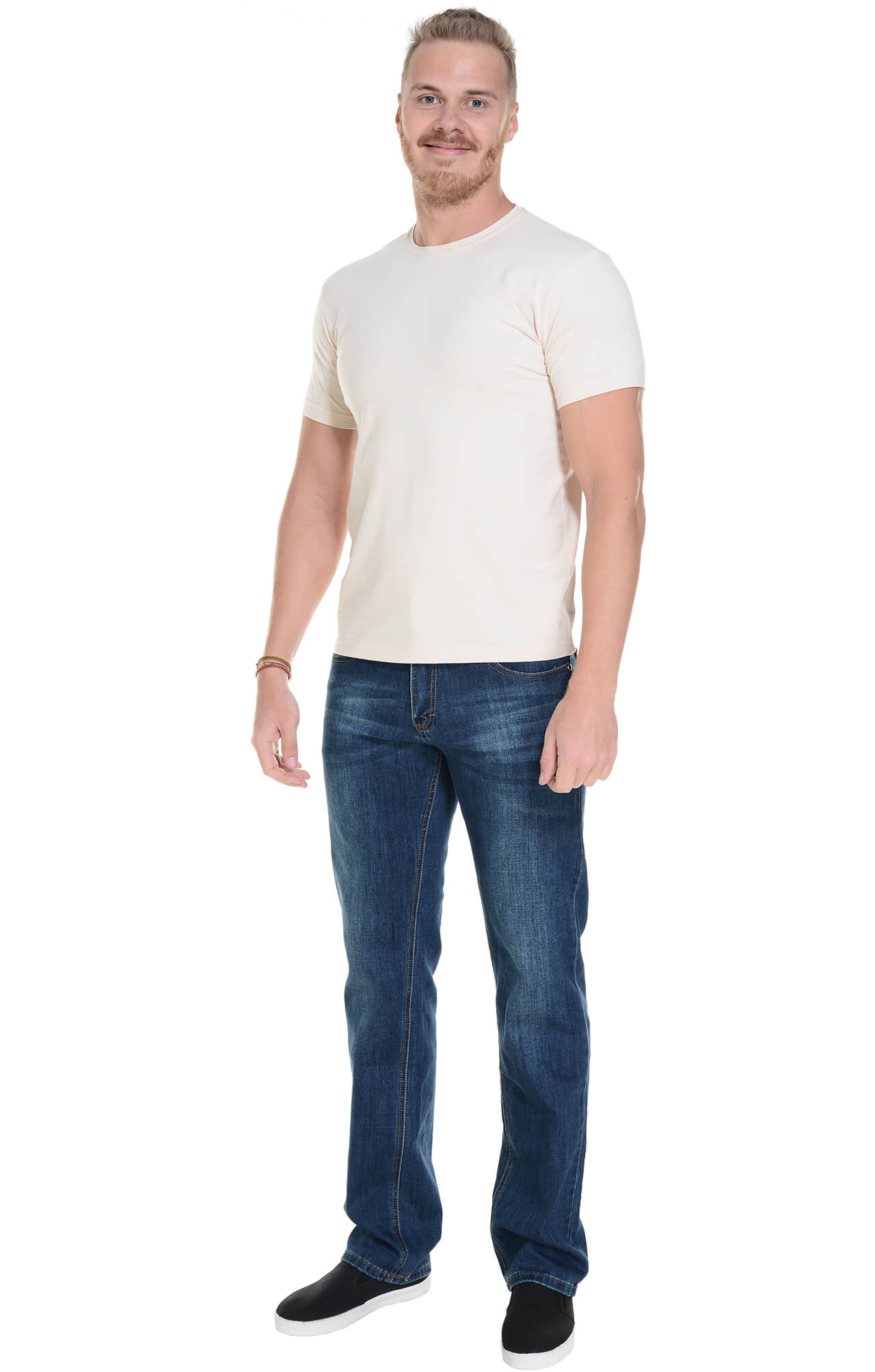 62069 Футболка мужская бежевая LUXE  Одежда для официантов  размер XL  - Вид №4