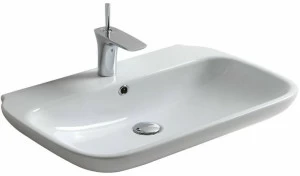 Cle4375101 Накладная раковина на столешницу  овальная Olympia Ceramica CLEAR