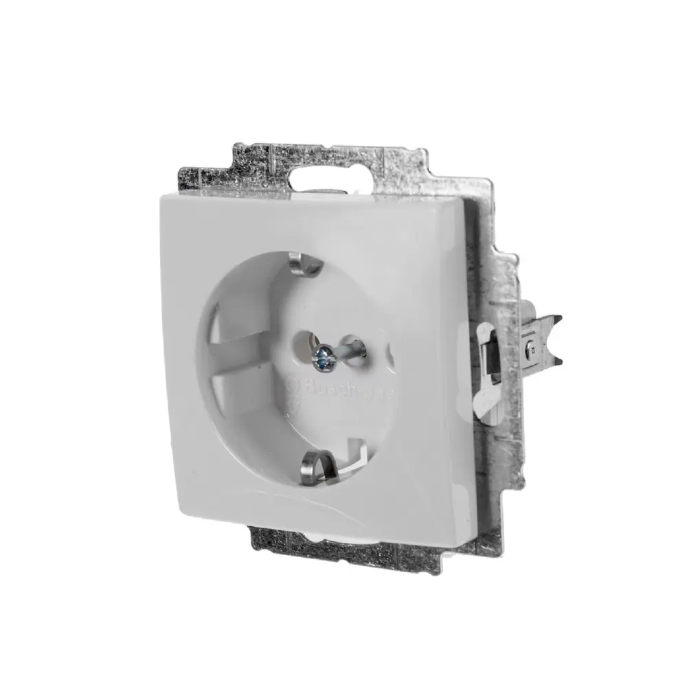 Розетка ABB Basic55 с заземлением цвет белый 13607004 STLM-2137388 Basic 55
