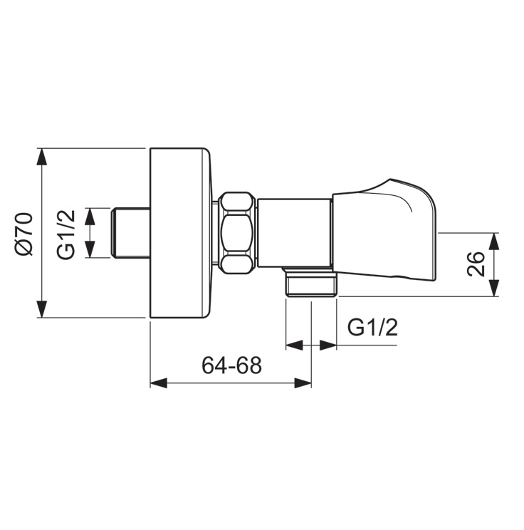 BA333AA Смеситель для душа VIDIMA NEO - Вид №1