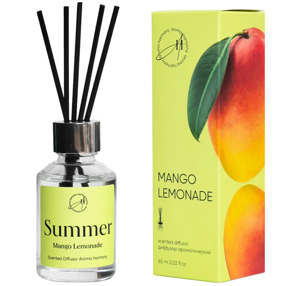 AROMA HARMONY Диффузор Summer Mango Lemonade с тропическим ароматом 89359609 STLM-1575746