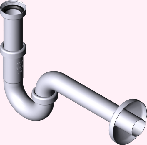 Канализационная арматура  Сифоны для умывальников и биде  Трубные сифоны VIEGA 310 226 Модель 5611.5 Santreyd  - Вид №3