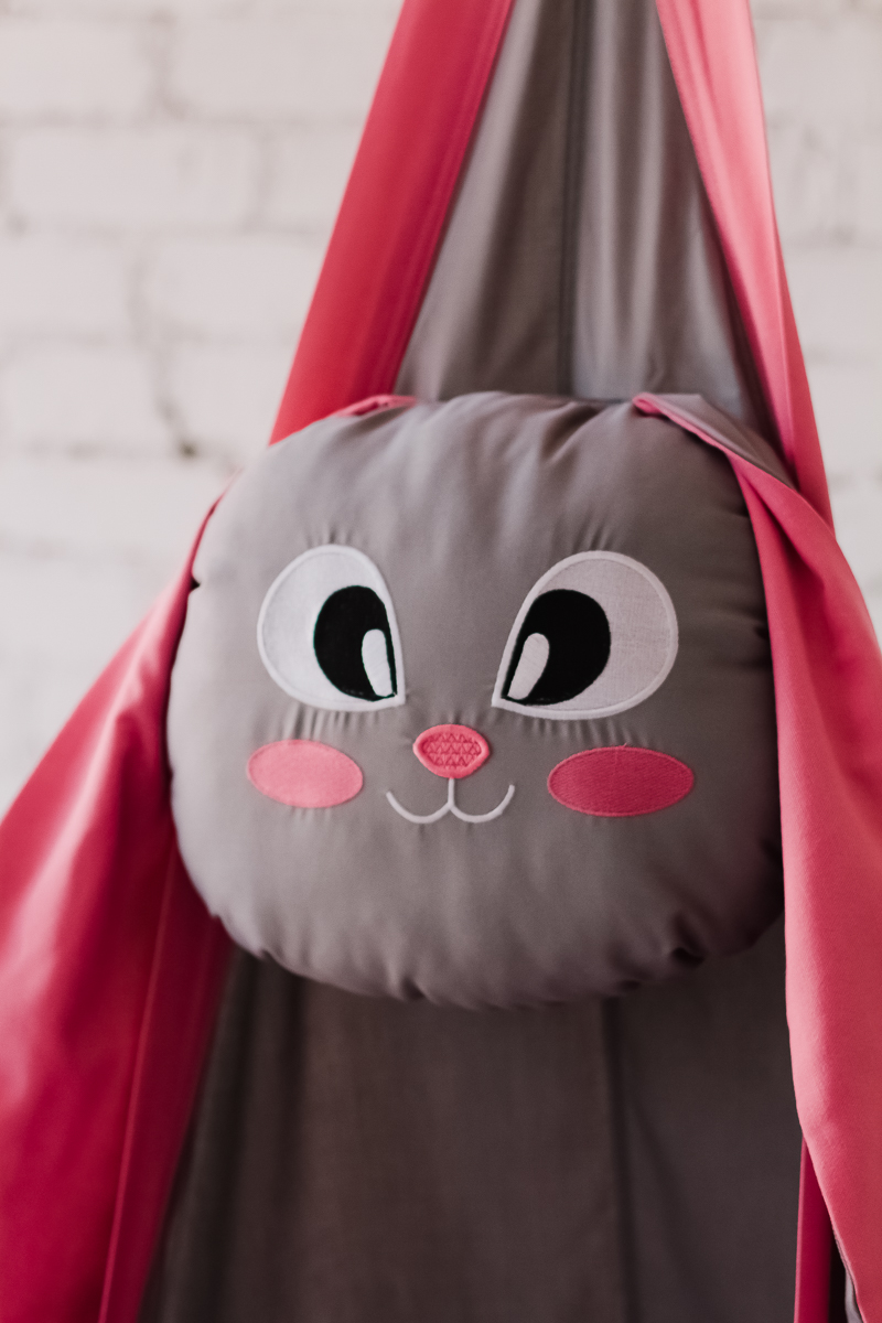 Подвесное кресло-кокон "Заяц" ПОКАЧАЙКА  326703 Коричневый;розовый Santreyd  - Вид №4