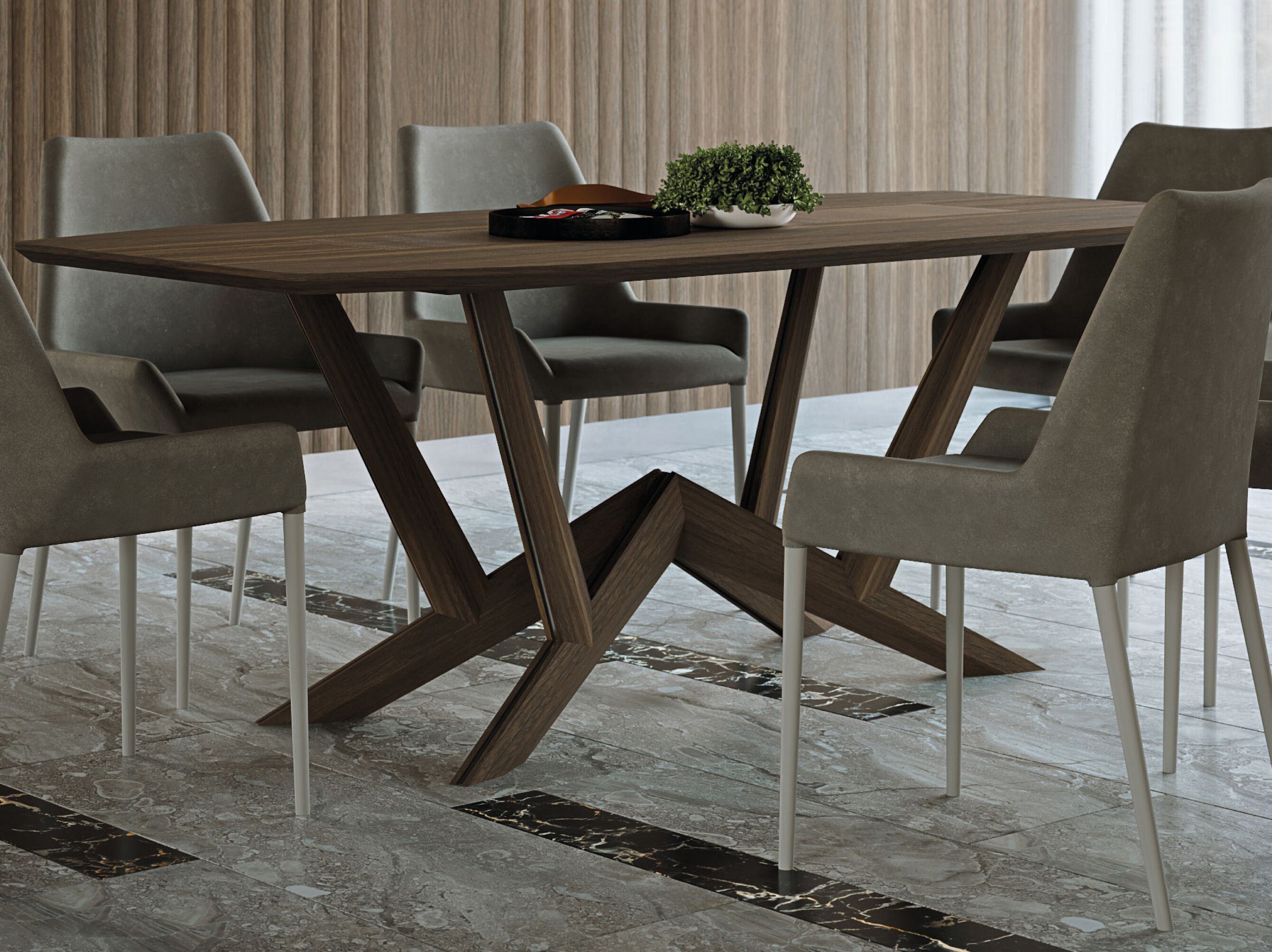 Деревянный прямоугольный стол Martini Interiors GEORGE ARCH-00037482 - Вид №1