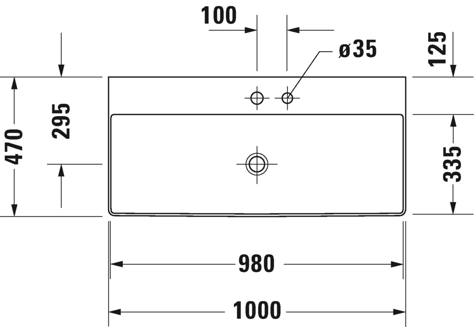 2353100079 Подвесная раковина настенная овальная Duravit DuraSquare - Вид №2