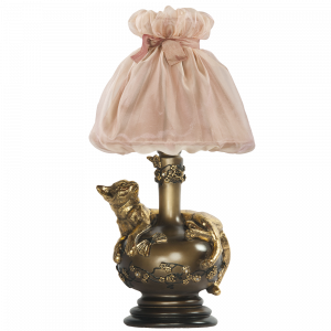 32077,34003 Настольная лампа Агнесса Мадлен Солнечный Персик BOGACHO