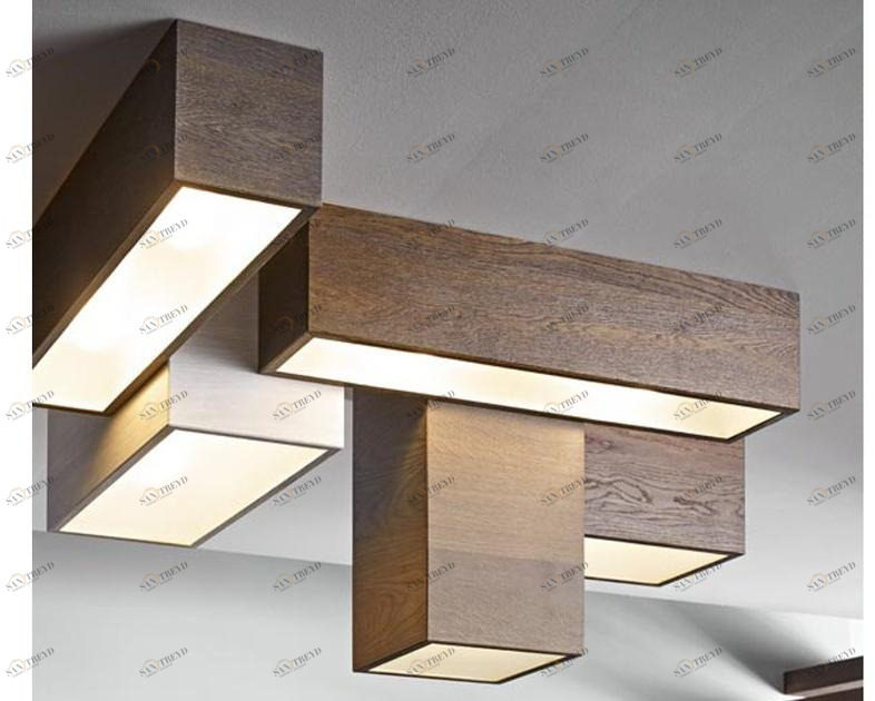 Fiemme Tremila Модульный деревянный потолочный светильник Disegnodilegno sun-id-1470056