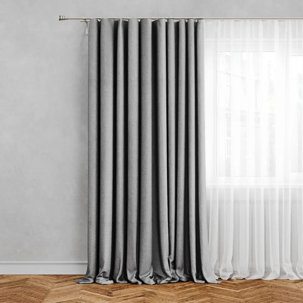 Штора Столица текстиля Monaco с эффектом блэкаут на ленте 200×300 см 88039128 STLM-1037615