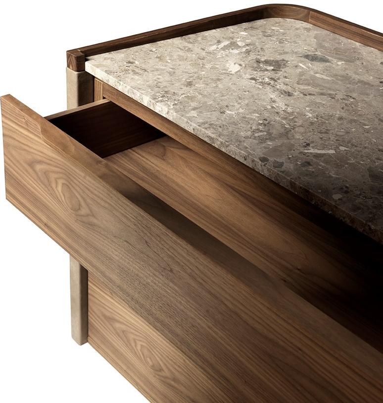 Arte Brotto Комод из ореха и мрамора Leonardo L335m - Вид №3