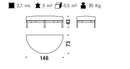 Оттоманка в форме полумесяца MOROSO FREEFLOW ARCH-00041413 - Вид №3