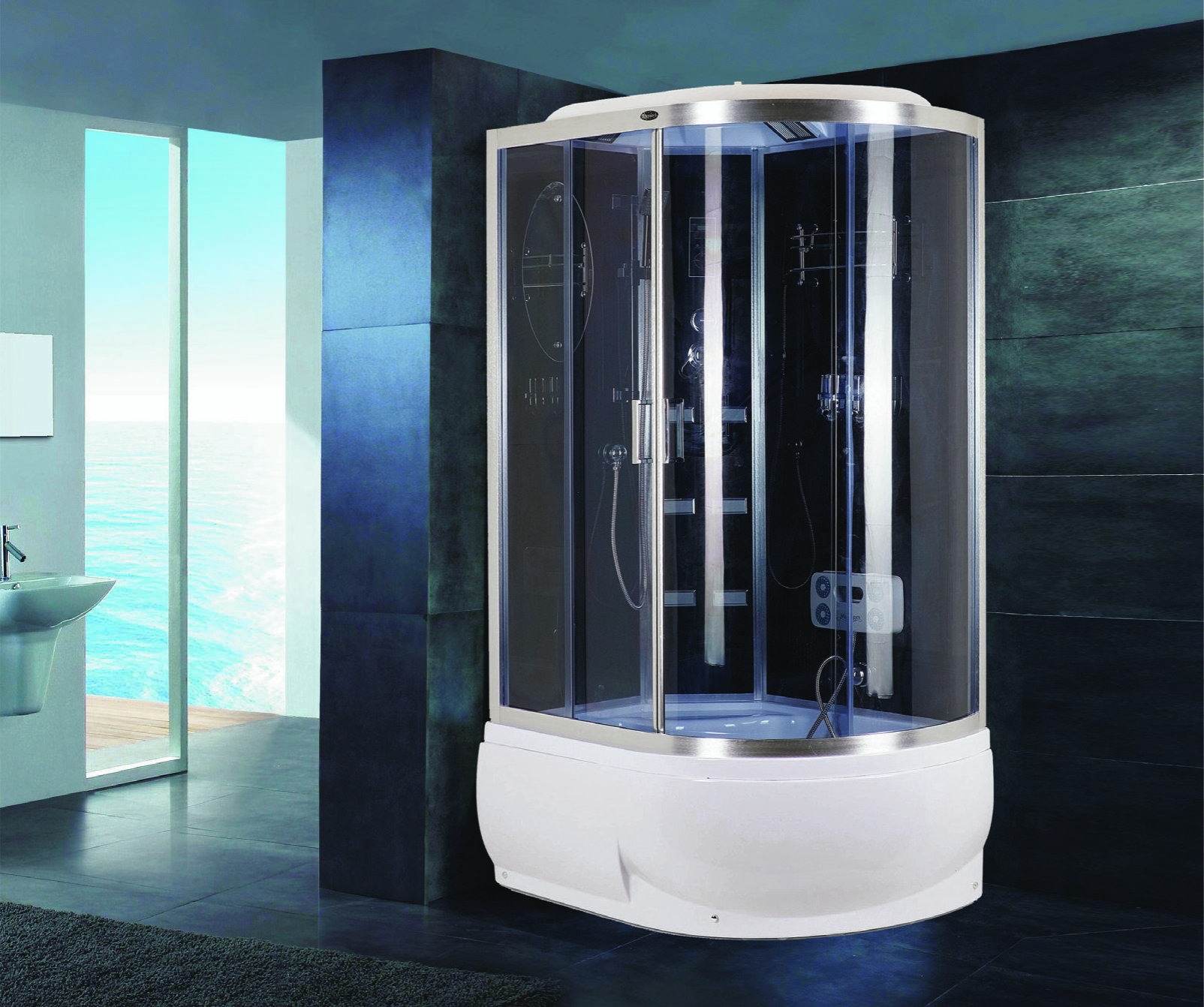 Душевая кабина NG- 910-01L (1200х800х2200) высокий поддон(46см) стекло ТОНИРОВАННОЕ Niagara Ultra 9100134L