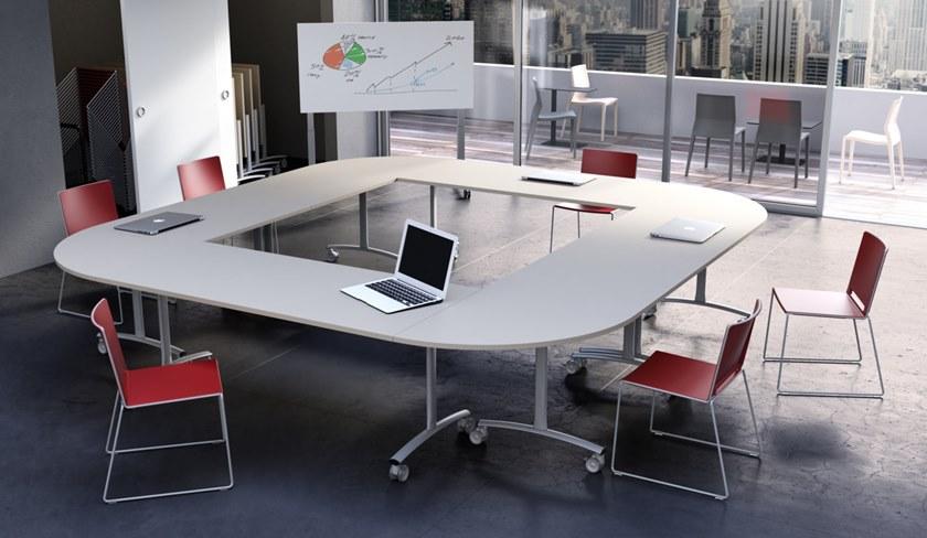 IBEBI Стол для переговоров со складной столешницей на колесиках Archimede project sun-id-1482125 - Вид №6