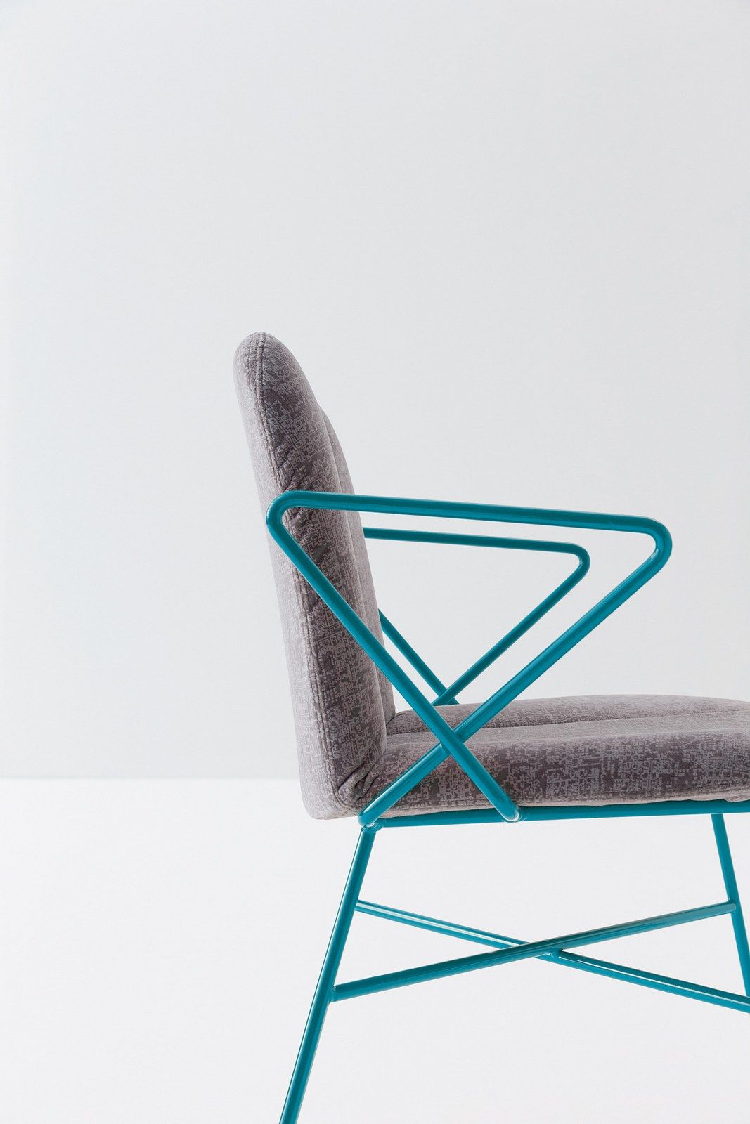 Стальной мягкий стул с подлокотниками Billiani ARCH-00059118 - Вид №3