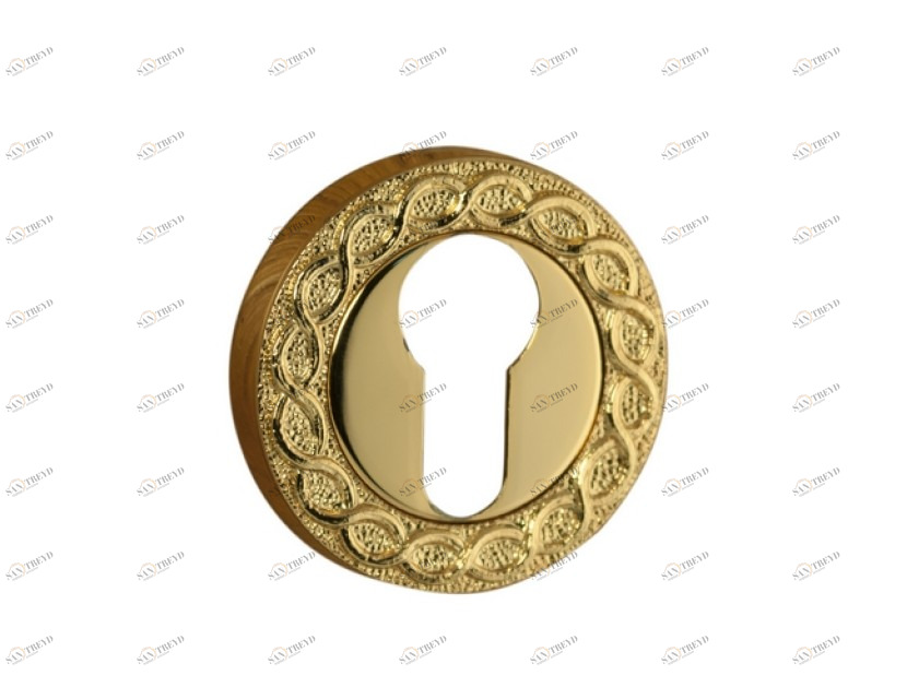 0EY070.000.12 Накладка с каплевидным вырезом европрофиля Золото 24К с черной патиной Mestre 