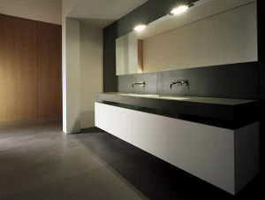 Moab80 Двойной лакированный туалетный столик с дверцами Block2