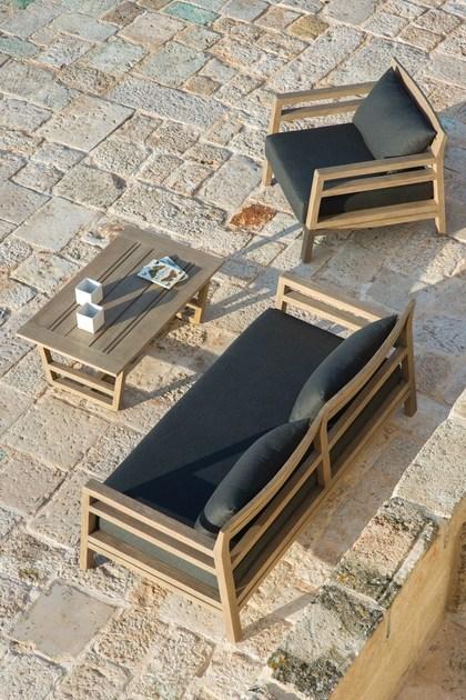 Ethimo Прямоугольный столик для сада из тика Costes Cotr0100 - Вид №7