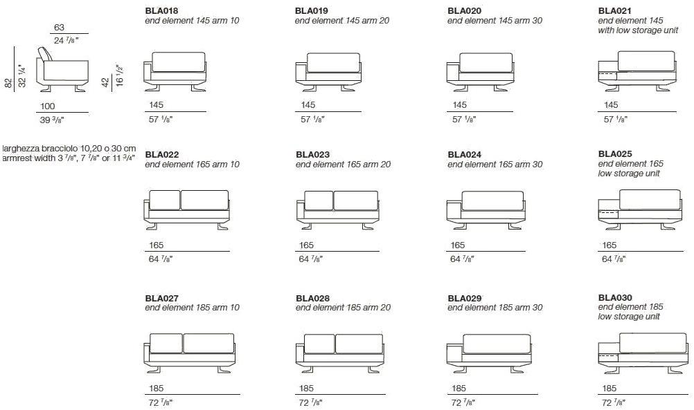 Bodema Модульный угловой диван из ткани с шезлонгом Blake sun-id-1394777 - Вид №5