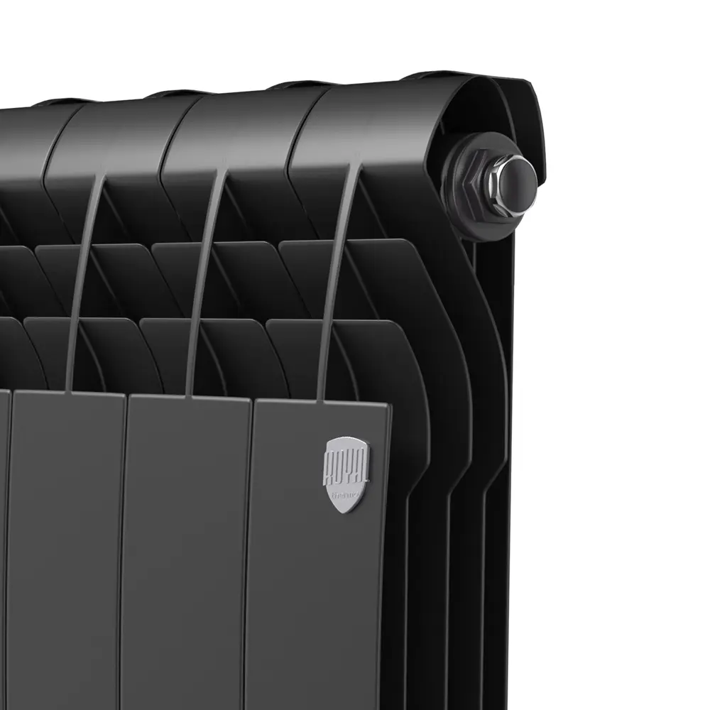 Royal Thermo BiLiner B 500 — биметаллический радиатор черный, 10 секций 89426233 STLM-1578141 - Вид №3