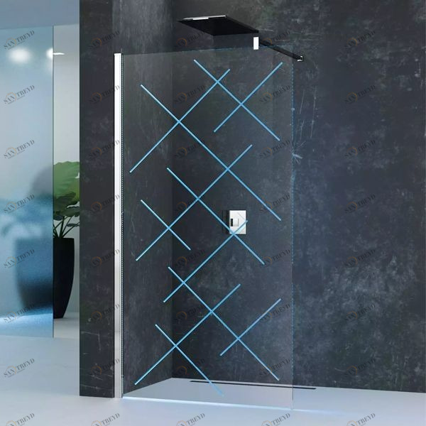 Novellini. Душевой уголок 80x80 см H LED с хромированным профилем KUADRA KUADH8033K