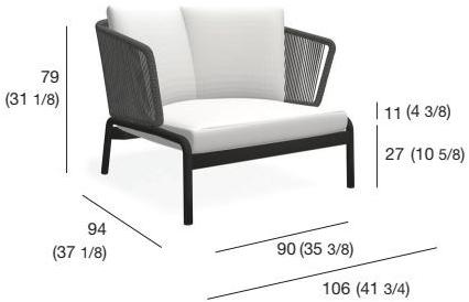 RODA Садовое кресло из веревки Spool sun-id-1500437 - Вид №4