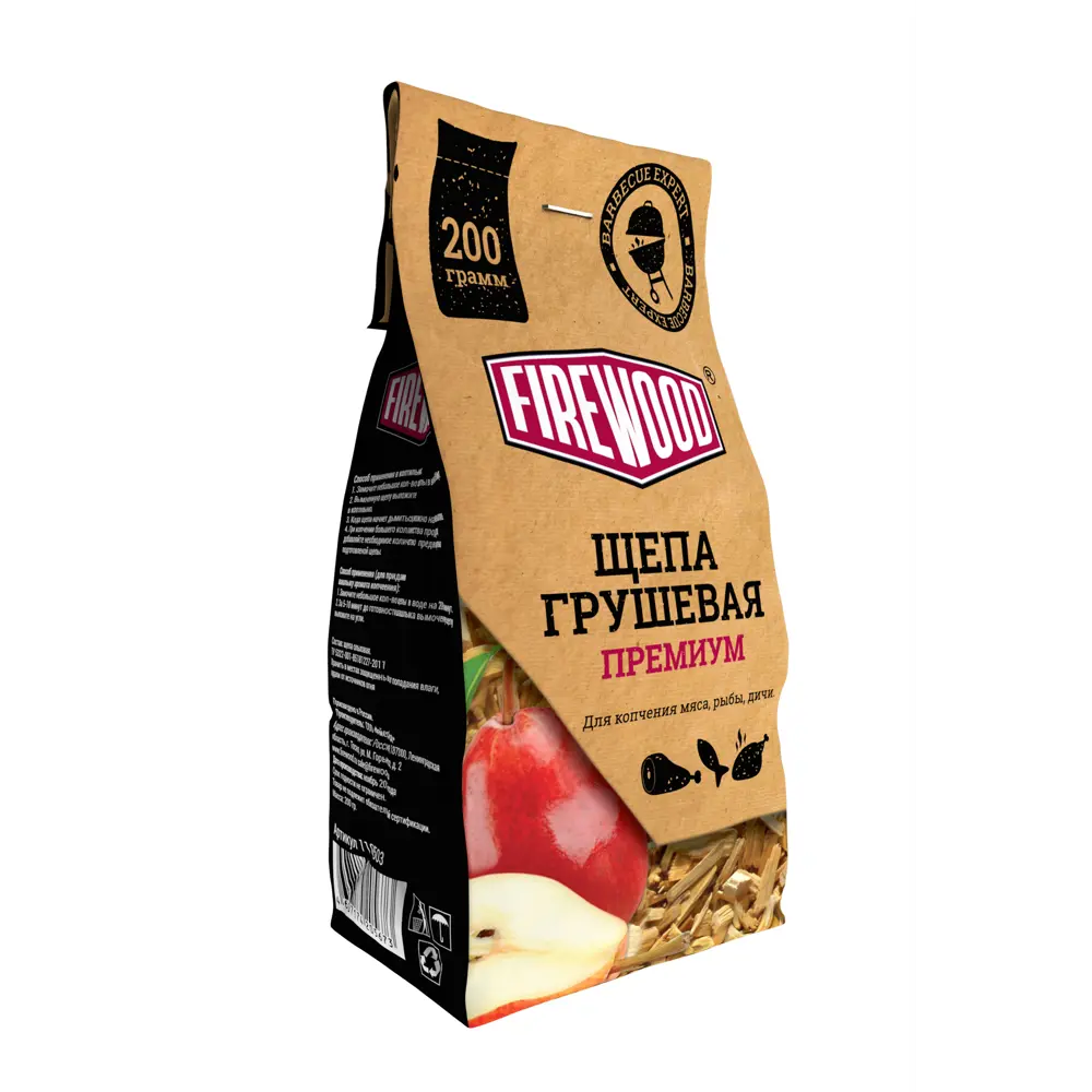 Щепа для копчения Firewood Груша 0.2 кг 89362990 STLM-2048102 Santreyd 