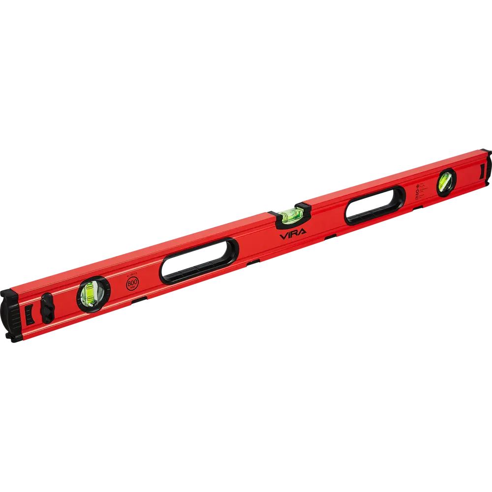 Строительный уровень Vira магнитный 800 мм с тремя глазками 89337790 STLM-0847455
