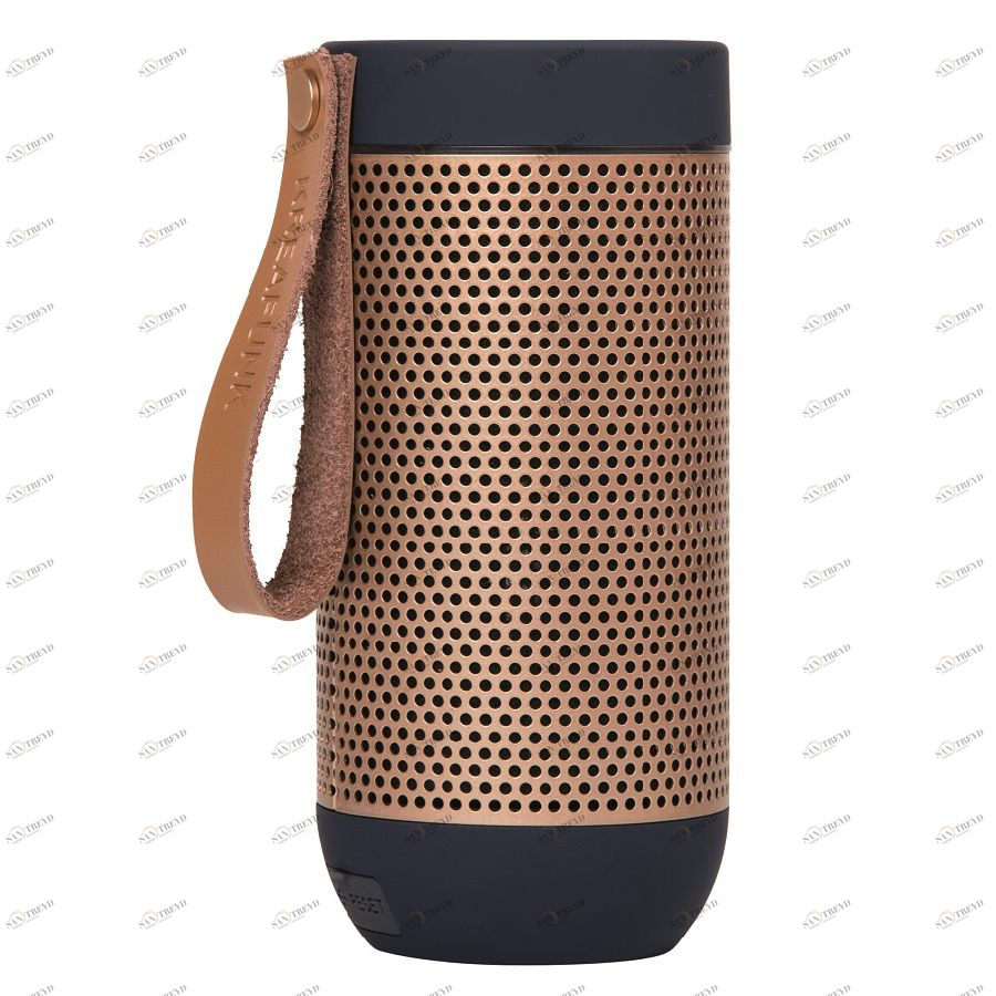 Колонка беспроводная с ремешком aFUNK, синяя с бронзой KREAFUNK KFCD06