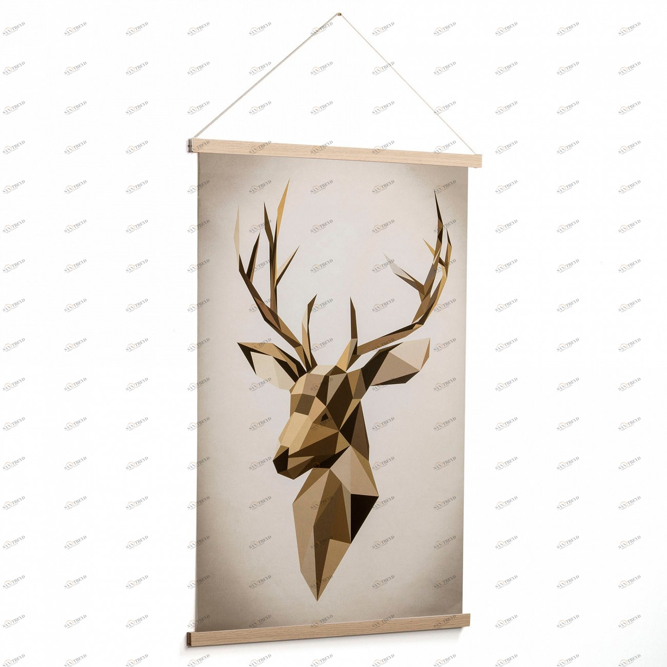 Картина на холсте 90х60 см Nomand deer от La Forma LA FORMA NOMAND 343090 Бежевый 