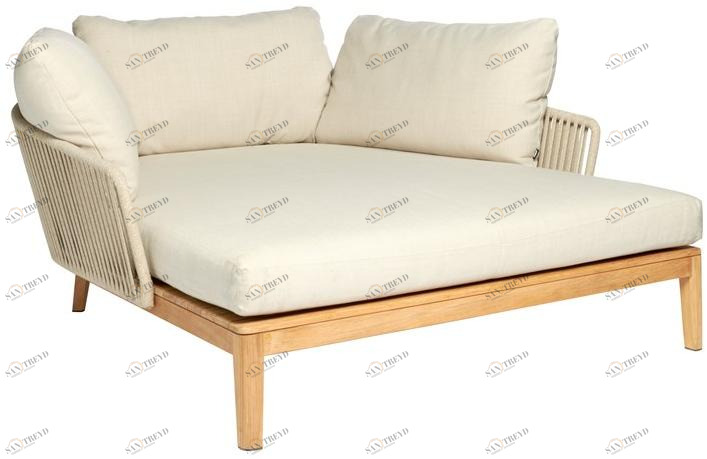 TRIBÙ Садовая кровать из тика Mood 06249/06250