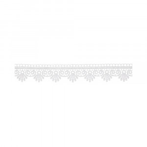 3124 Гипюр 25 мм в пакете Турция белый Gamma