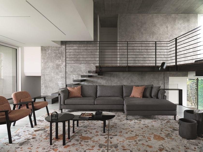 Calligaris Круглый журнальный столик из фанерованной древесины и керамики Bam Cs5128-m - Вид №3