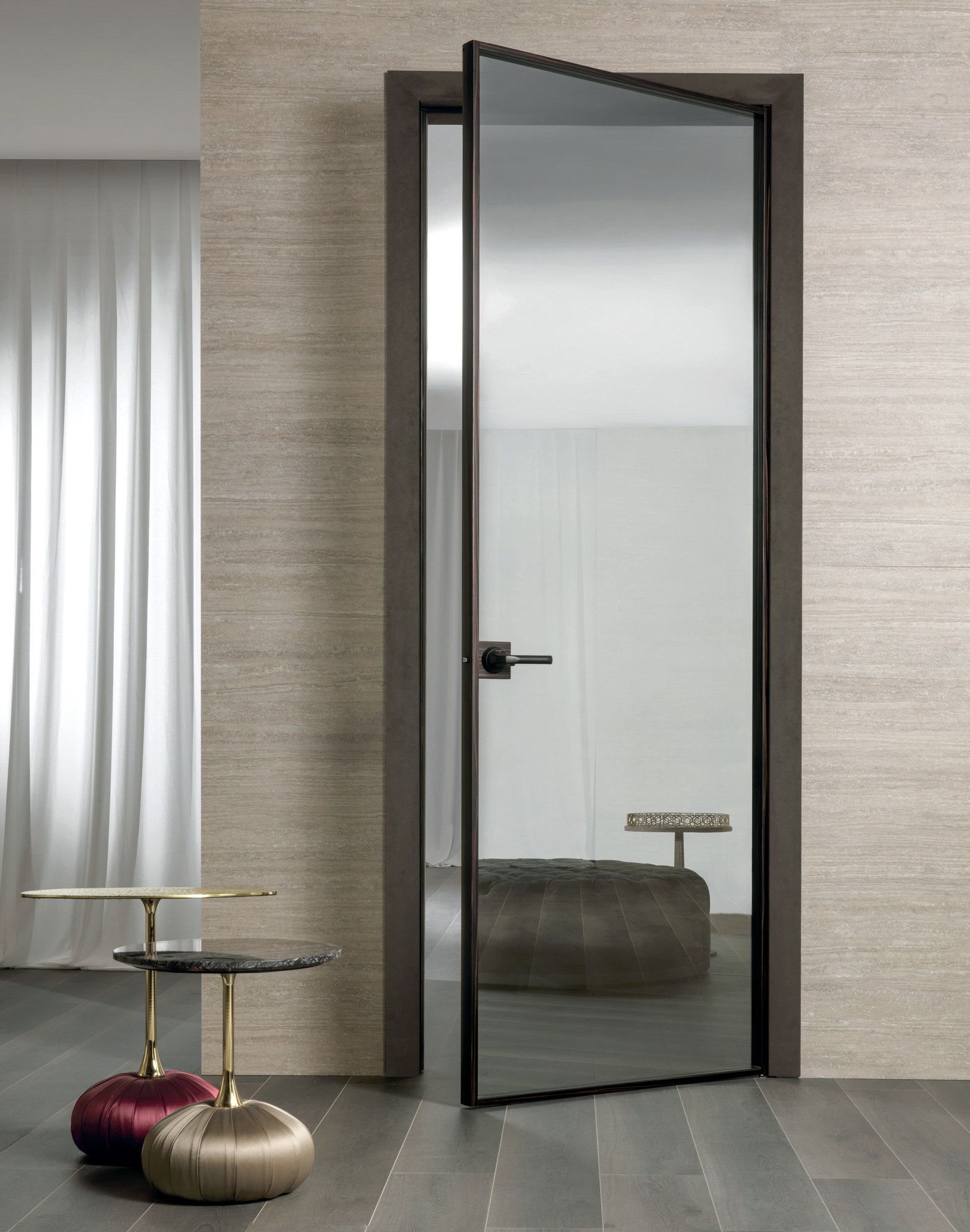 Стеклянная распашная дверь Longhi Aluminiun Chic-Doors ARCH-00070494 - Вид №2