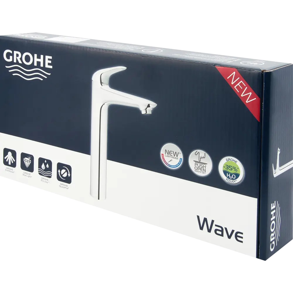 Смеситель для раковины Grohe Wave высокий однорычажный цвет хром 19468120 STLM-2113283 - Вид №3