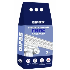 Гипс строительный Алебастр Gifas 3 кг