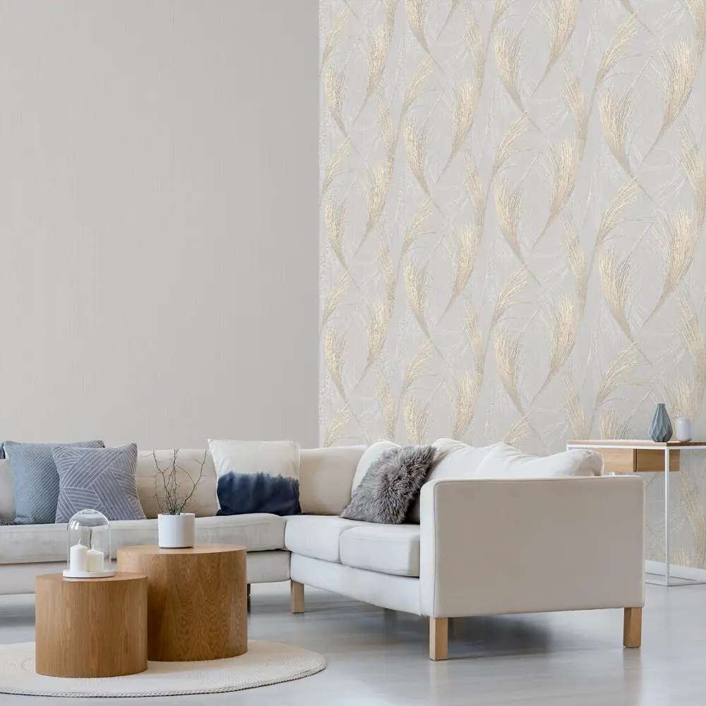 Victoria Stenova Harmoni: Флизелиновые обои серого оттенка с эффектом горячего тиснения 87904530 HARMONIA STLM-0076123 - Вид №4