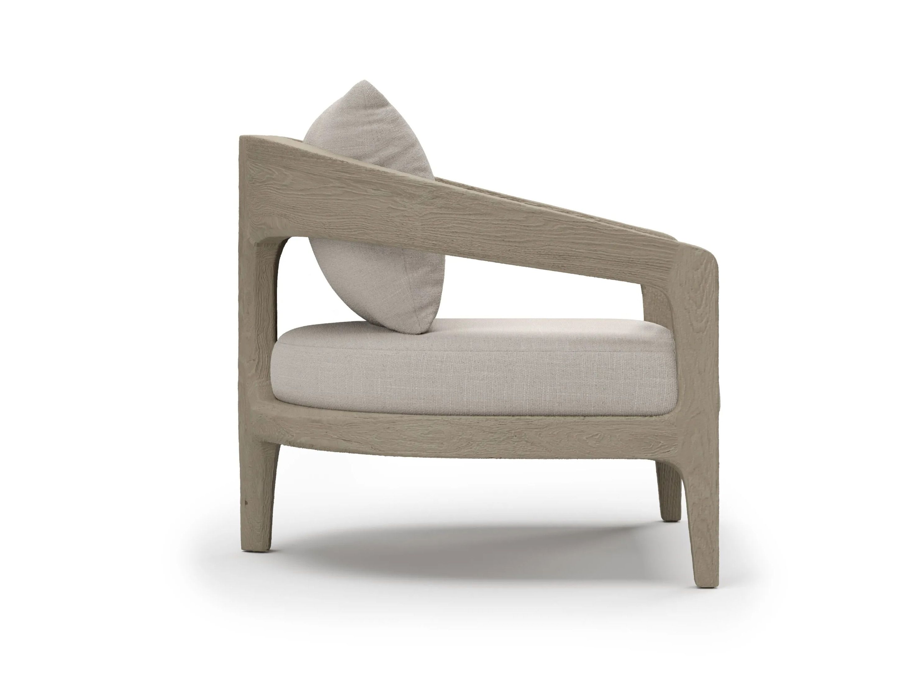 Тканевое садовое кресло с каркасом из тикового дерева SNOC Кит ARCH-00063748